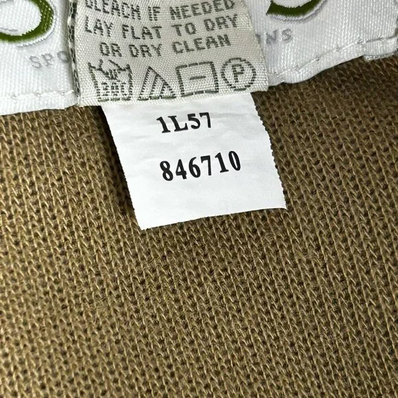 Orvis Vest Mens 2XL Beige Brown Full Zip Cable Knit Suede Trim Field Hunting XXL - Picture 11 of 14